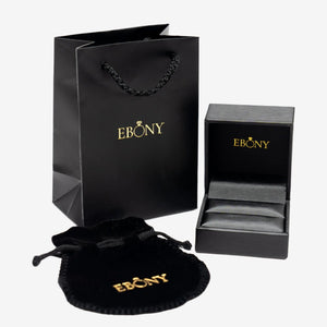Ebony Jewellers' Branded Ring Boxes & Gift Bags.
Ebony's Ring Collection features a variety of precious metal rings, including silver, gold and platinum. Our range of exquisite rings offers everything from gemstones to diamonds.