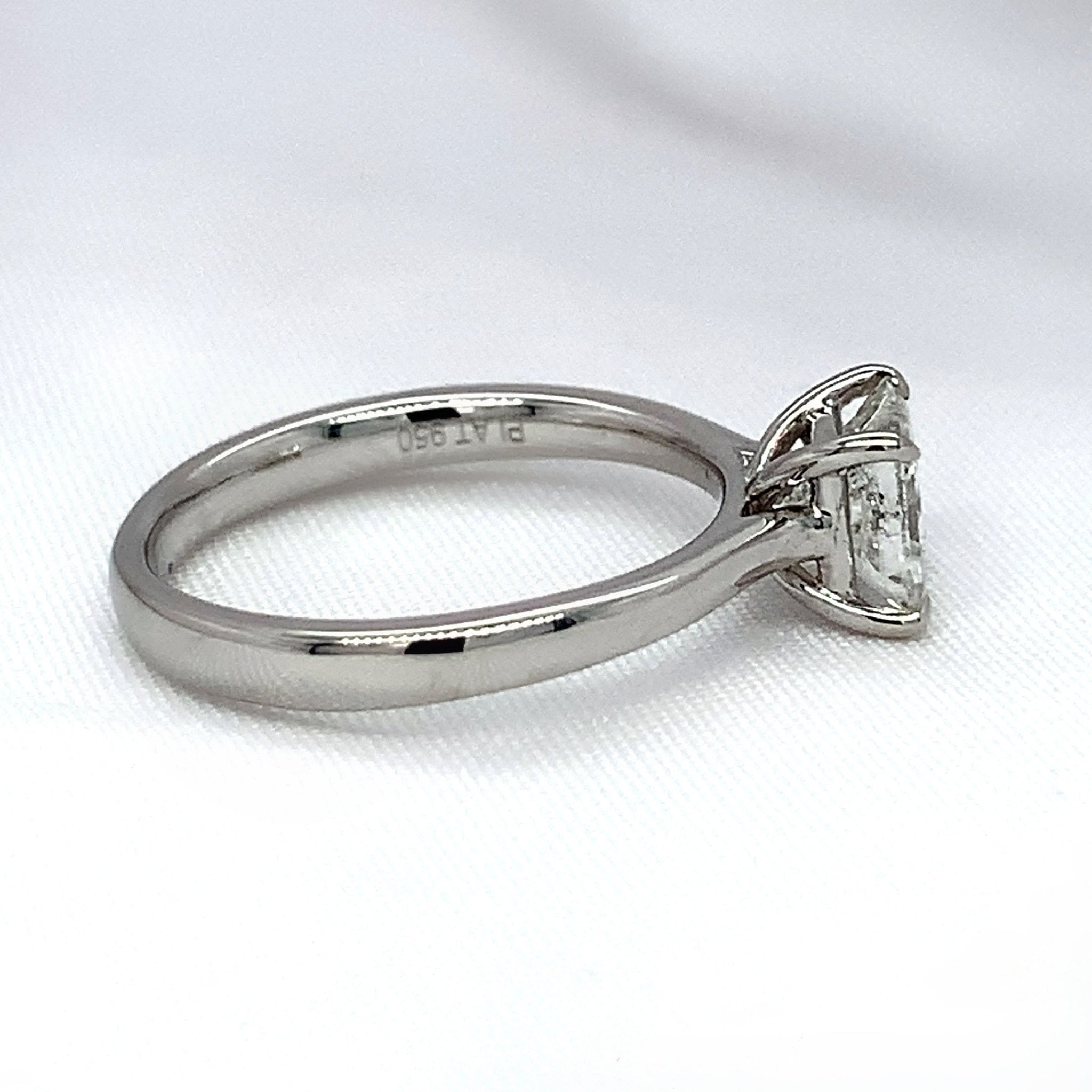 "Anna" - 4 Claw Solitaire Princess Cut Diamond Engagement Ring - Engagement Ring - Ebony Jewellery Chichester - Bespoke by Ebony