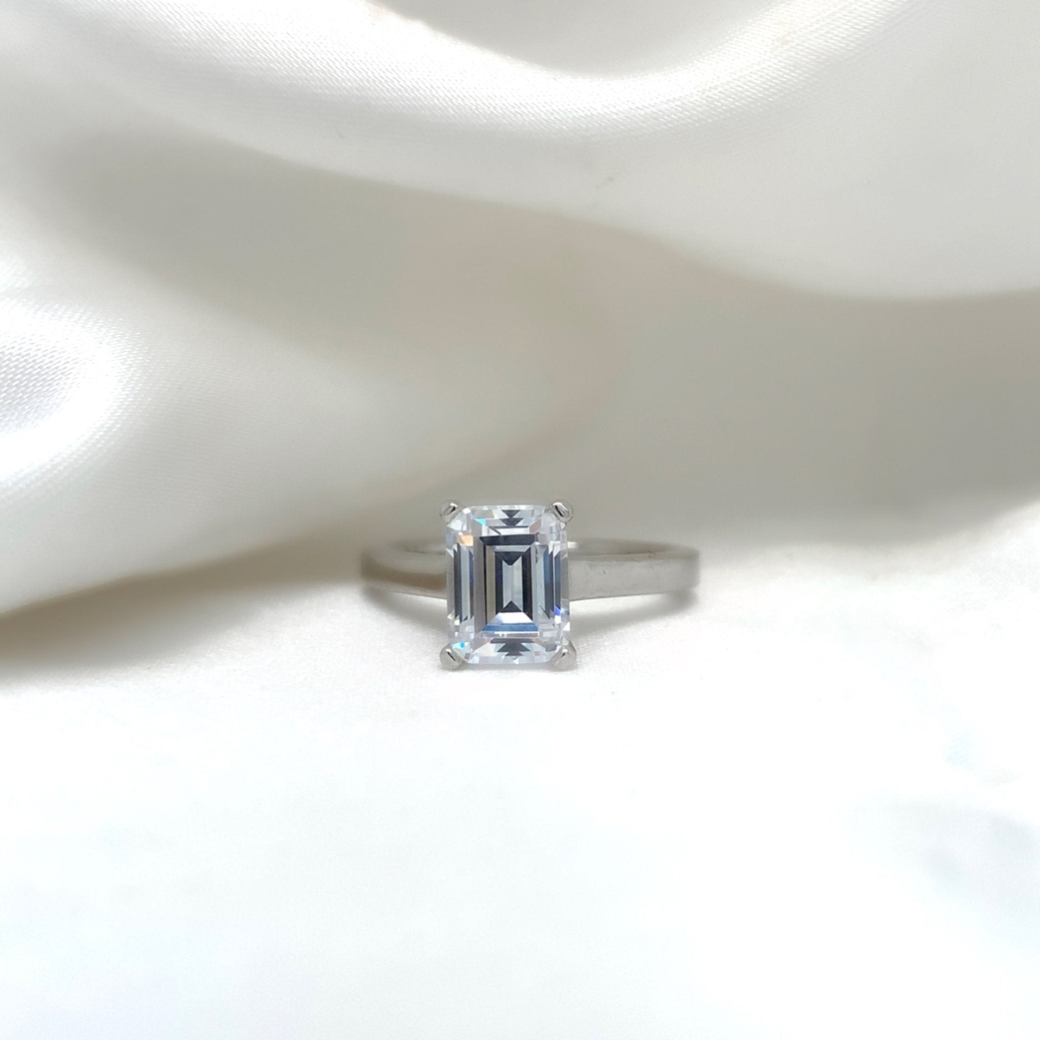 "Aurora" - Platinum-Plated Ring - Ebony Jewellery Chichester - Bespoke by Ebony