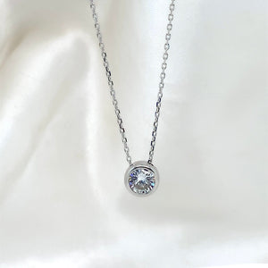 "Beatrix" - Platinum-Plated Necklace - Ebony Jewellery Chichester - Bespoke by Ebony