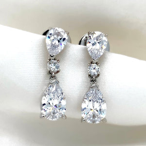 "Cecily" - Platinum-Plated Earring - Ebony Jewellery Chichester - Bespoke by Ebony