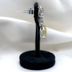 "Cecily" - Platinum-Plated Earring - Ebony Jewellery Chichester - Bespoke by Ebony
