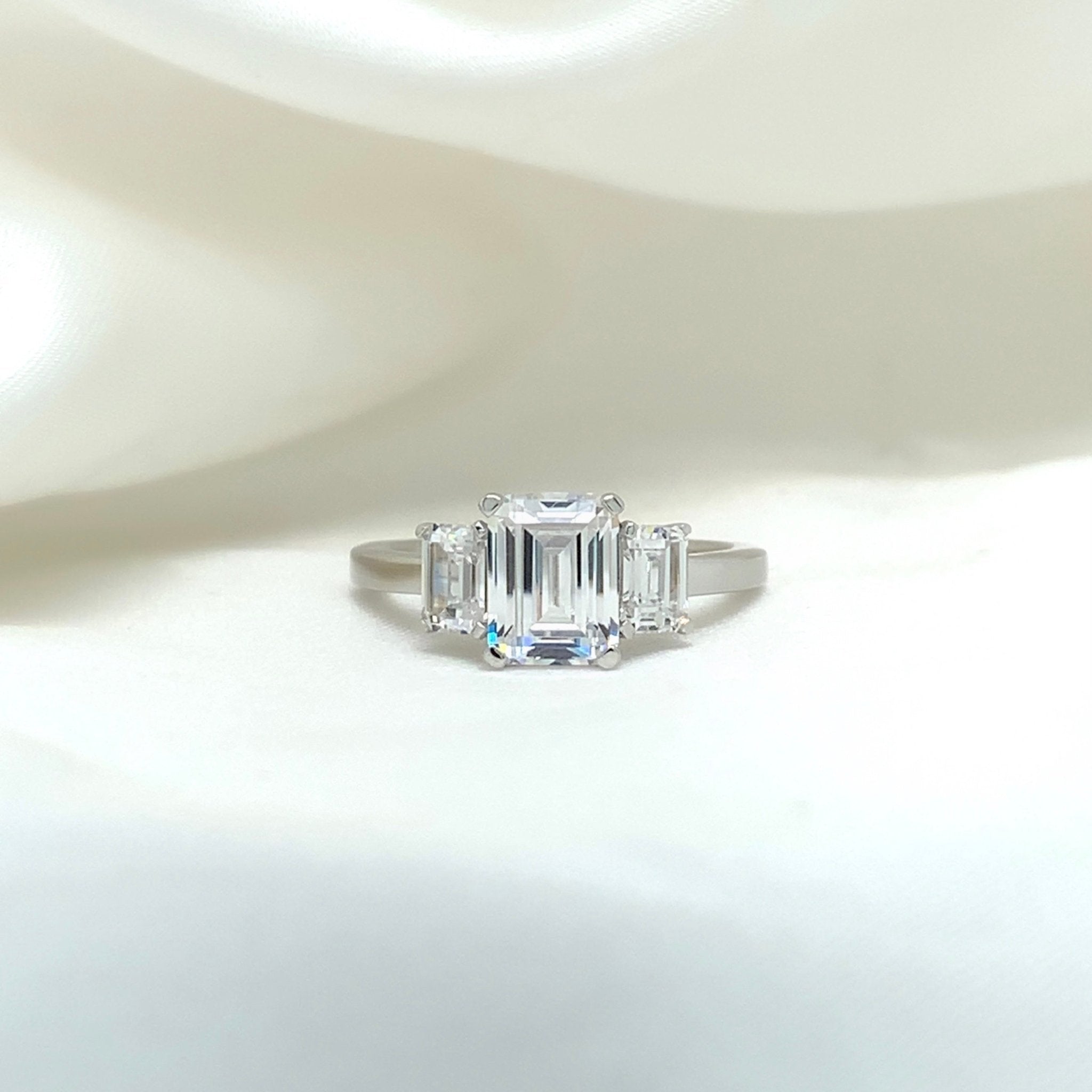 "Davina" - Platinum-Plated Ring - Ebony Jewellery Chichester - Bespoke by Ebony