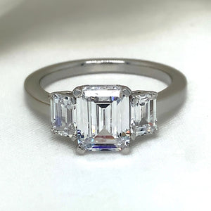 "Davina" - Platinum-Plated Ring - Ebony Jewellery Chichester - Bespoke by Ebony
