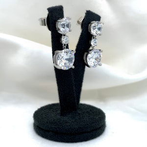 "Francesca" - Platinum-Plated Earring - Ebony Jewellery Chichester - Bespoke by Ebony
