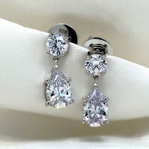 "Hattie" - Platinum-Plated Earring - Ebony Jewellery Chichester - Bespoke by Ebony