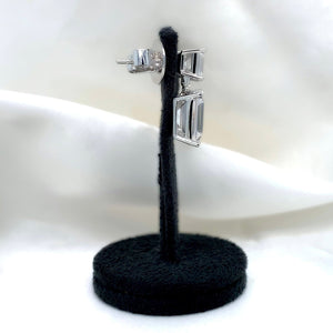 "Martha" - Platinum-Plated Earring - Ebony Jewellery Chichester - Bespoke by Ebony