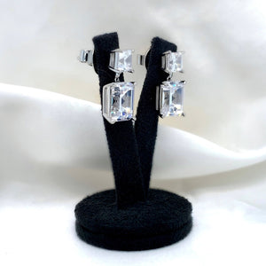 "Martha" - Platinum-Plated Earring - Ebony Jewellery Chichester - Bespoke by Ebony