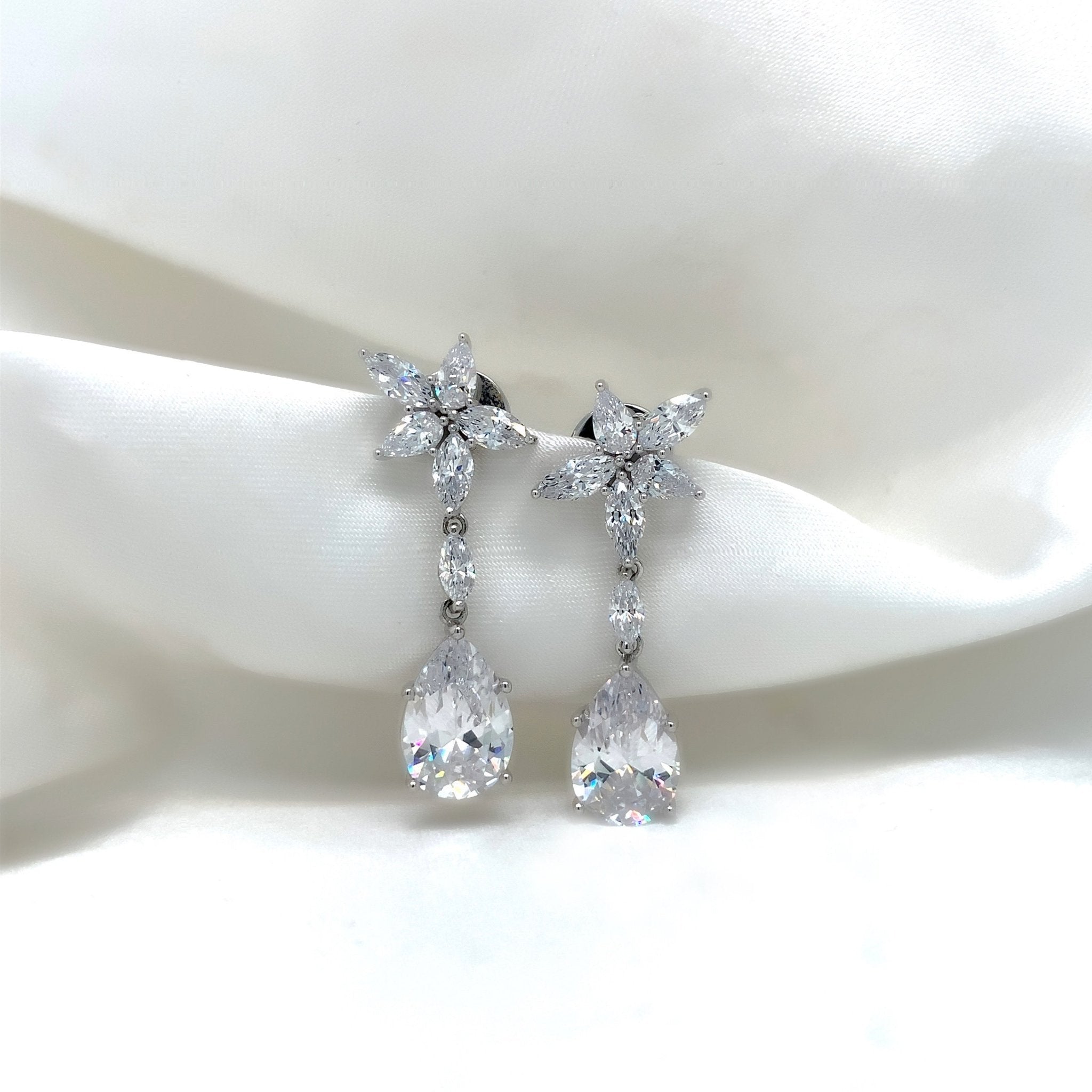 "Matilda" - Platinum-Plated Earring - Ebony Jewellery Chichester - Bespoke by Ebony