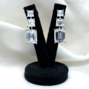 "Natalia" - Platinum-Plated Earring - Ebony Jewellery Chichester - Bespoke by Ebony