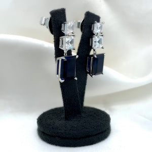 "Natalia" - Platinum-Plated Earring - Ebony Jewellery Chichester - Bespoke by Ebony