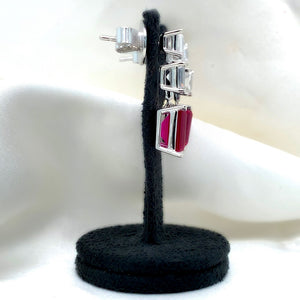 "Natalia" - Platinum-Plated Earring - Ebony Jewellery Chichester - Bespoke by Ebony