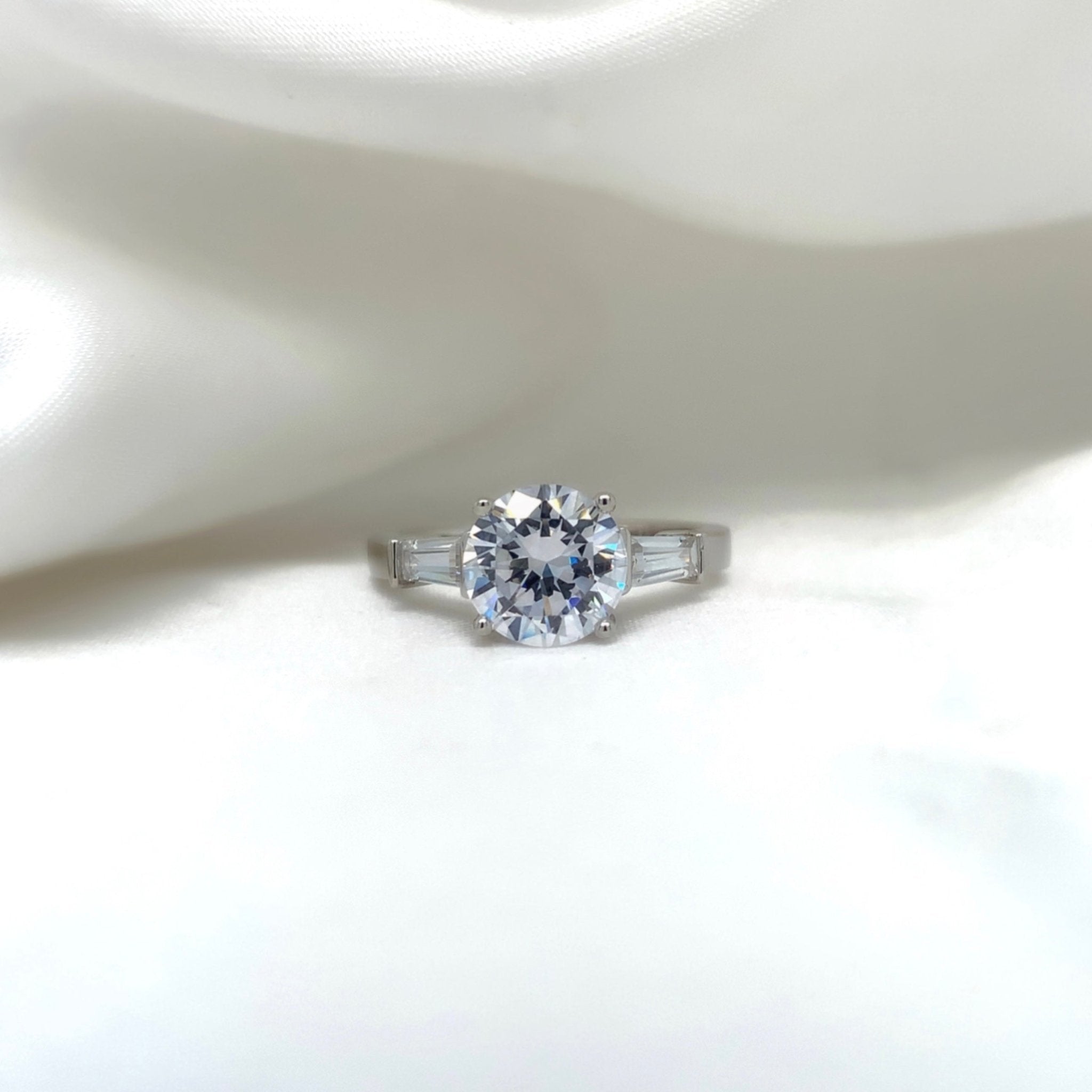 "Penelope" - Platinum-Plated Ring - Ebony Jewellery Chichester - Bespoke by Ebony