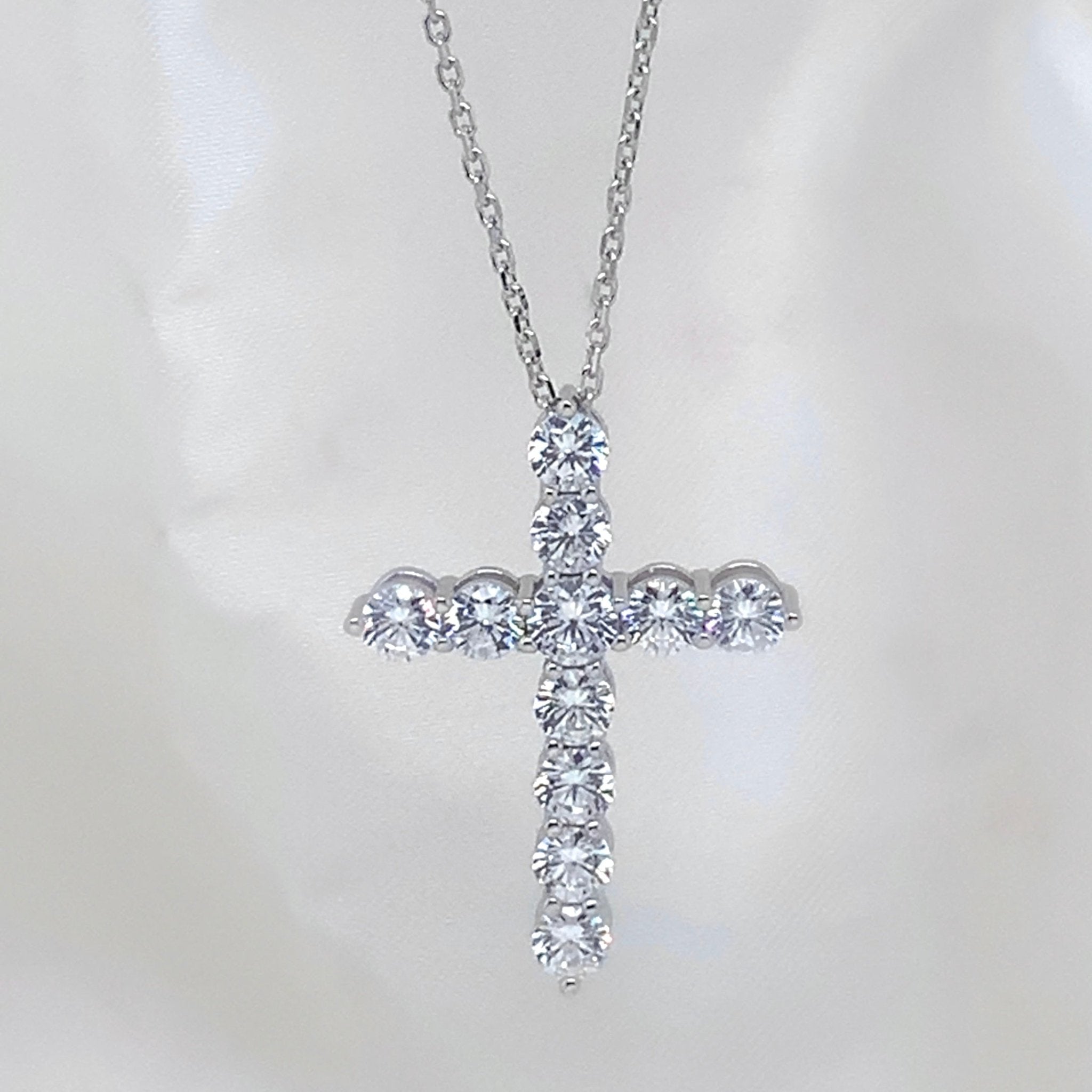 "Pia" - Platinum-Plated Necklace - Ebony Jewellery Chichester - Bespoke by Ebony