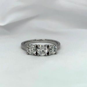 "Sophia" - Three Stone Round Brilliant Cut Diamond Engagement Ring set in a Claw Setting - Engagement Ring - Ebony Jewellery Chichester - Bespoke by Ebony
