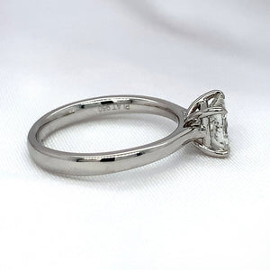 "Anna" - 4 Claw Solitaire Princess Cut Diamond Engagement Ring - Engagement Ring - Ebony Jewellery Chichester - Bespoke by Ebony