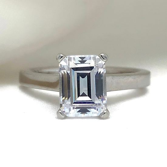 Aurora - Platinum-Plated Ring - Ebony Jewellery