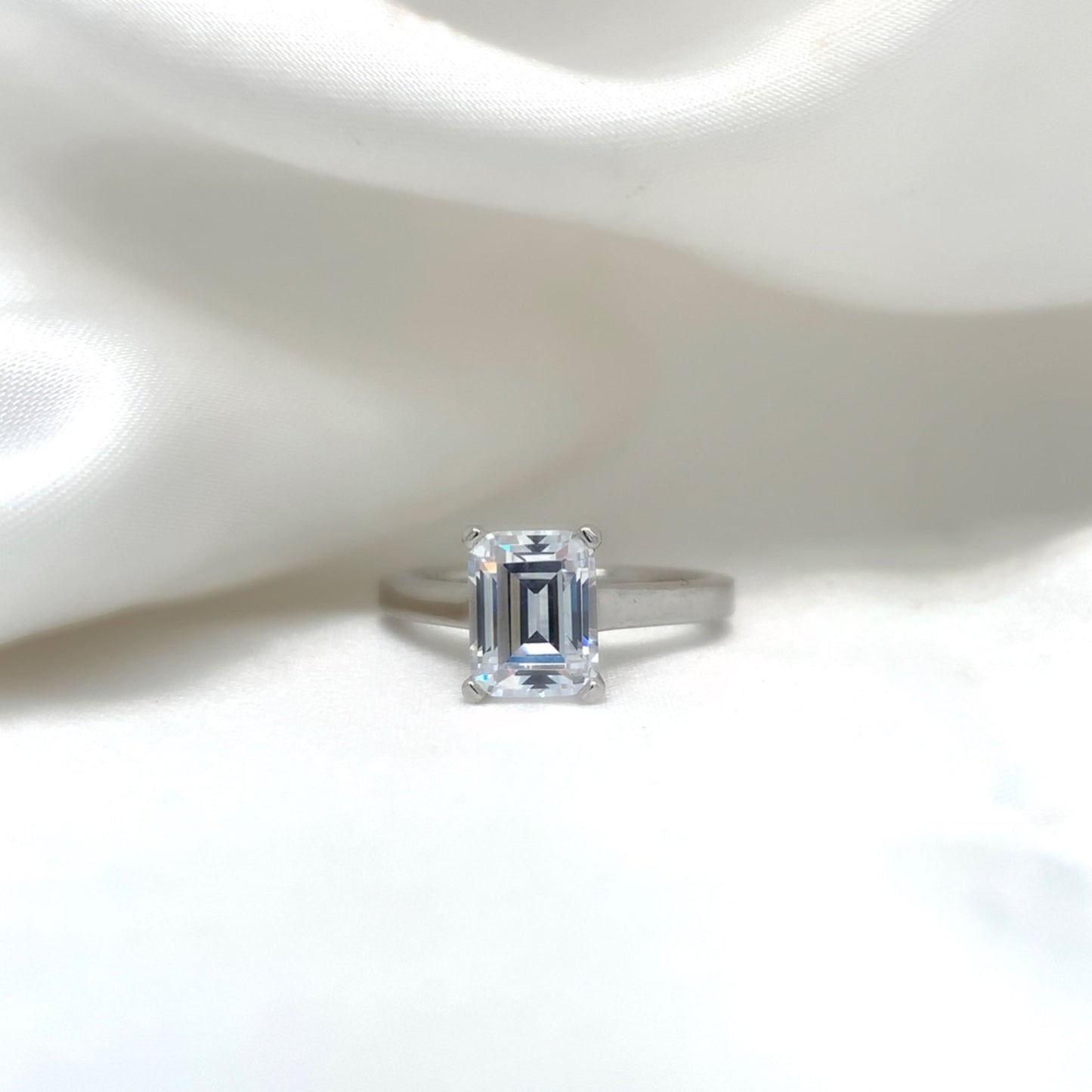 Aurora - Platinum-Plated Ring - Ebony Jewellery