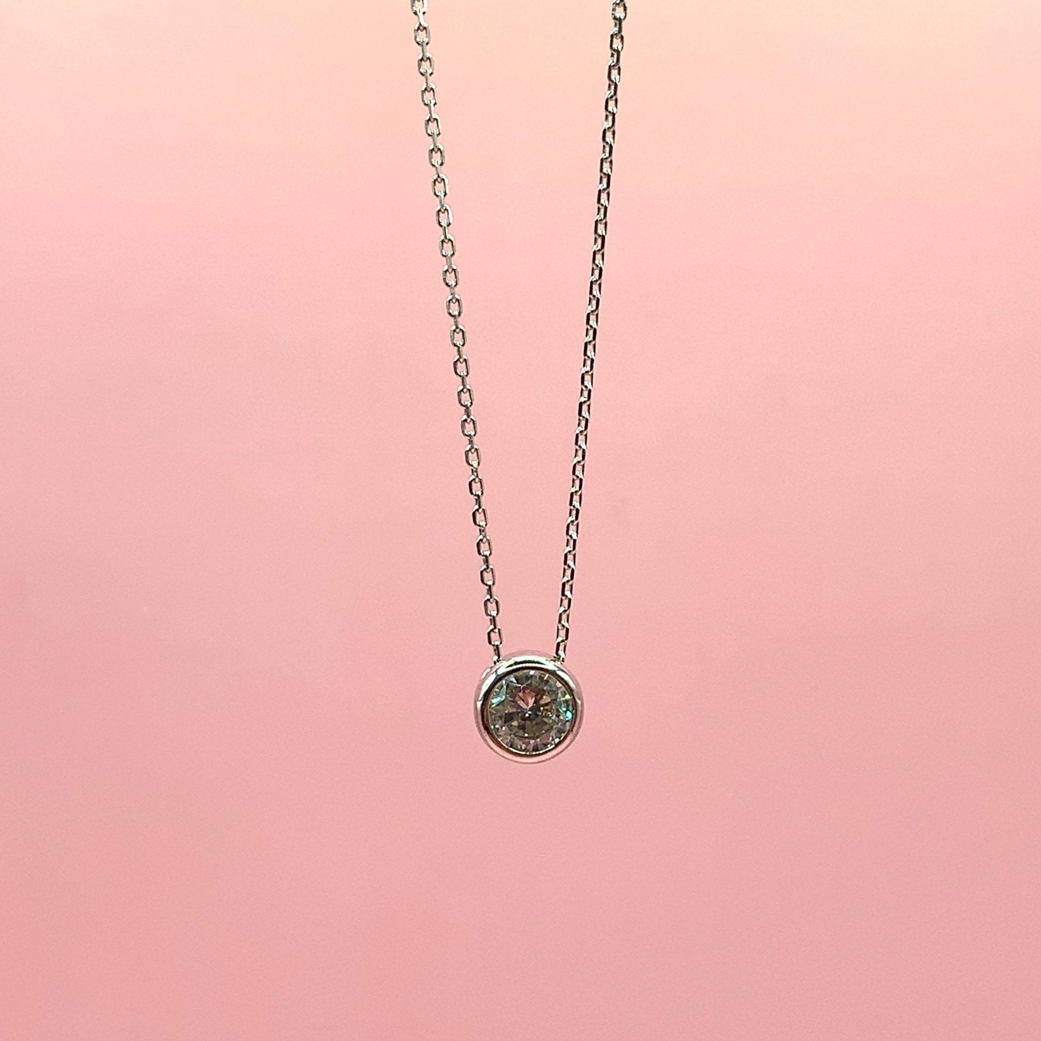 "Beatrix" - Platinum-Plated Necklace - Ebony Jewellery Chichester - Bespoke by Ebony