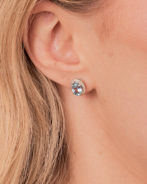 "Bleu" - Gemstone Earrings - Ebony Jewellery Chichester - Bespoke by Ebony