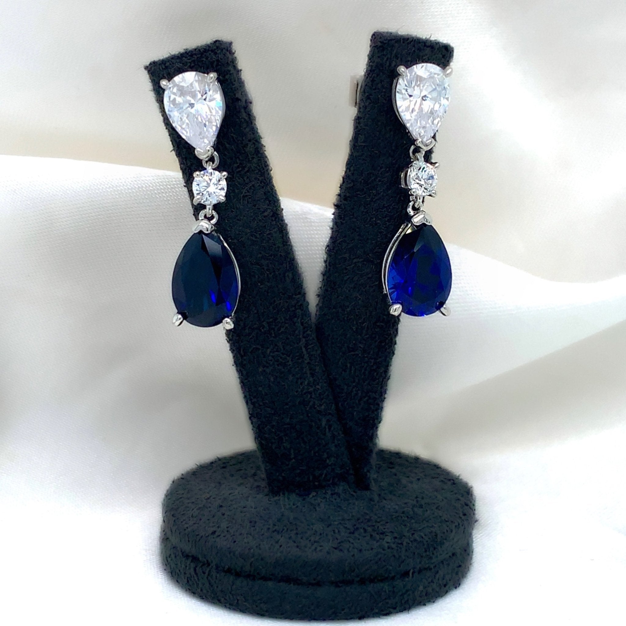 "Cecily" - Platinum-Plated Earring - Ebony Jewellery Chichester - Bespoke by Ebony