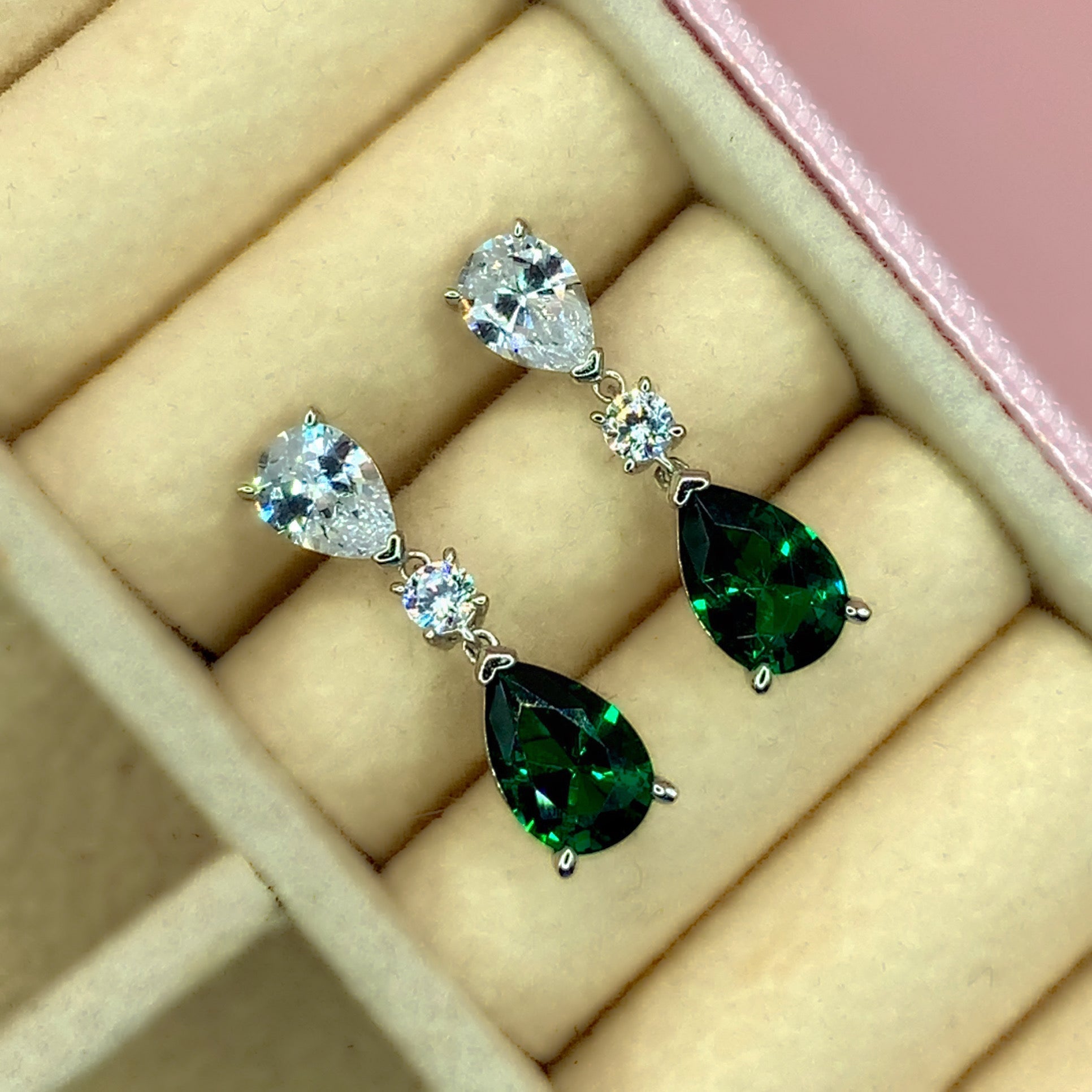 "Cecily" - Platinum-Plated Earring - Ebony Jewellery Chichester - Bespoke by Ebony