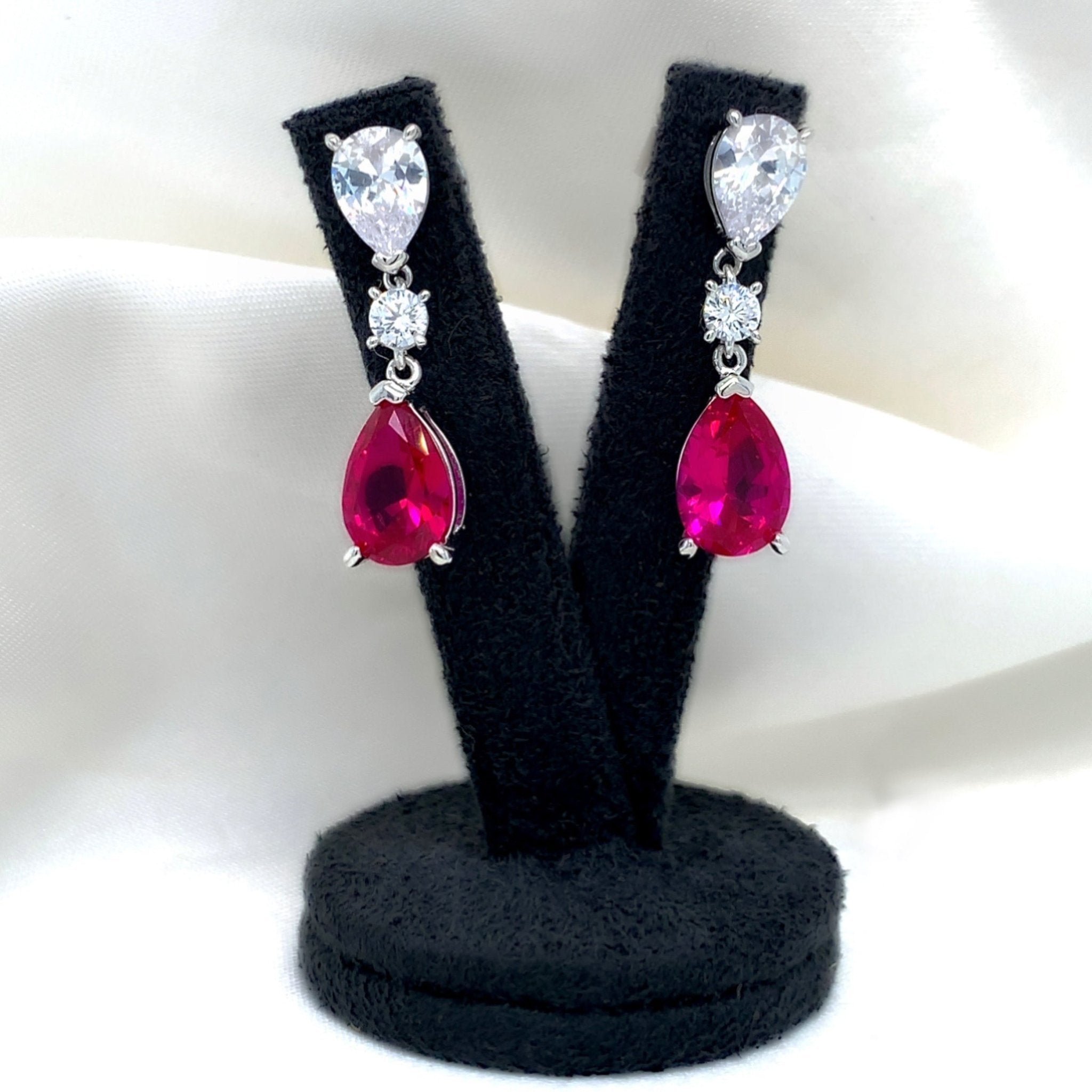 "Cecily" - Platinum-Plated Earring - Ebony Jewellery Chichester - Bespoke by Ebony