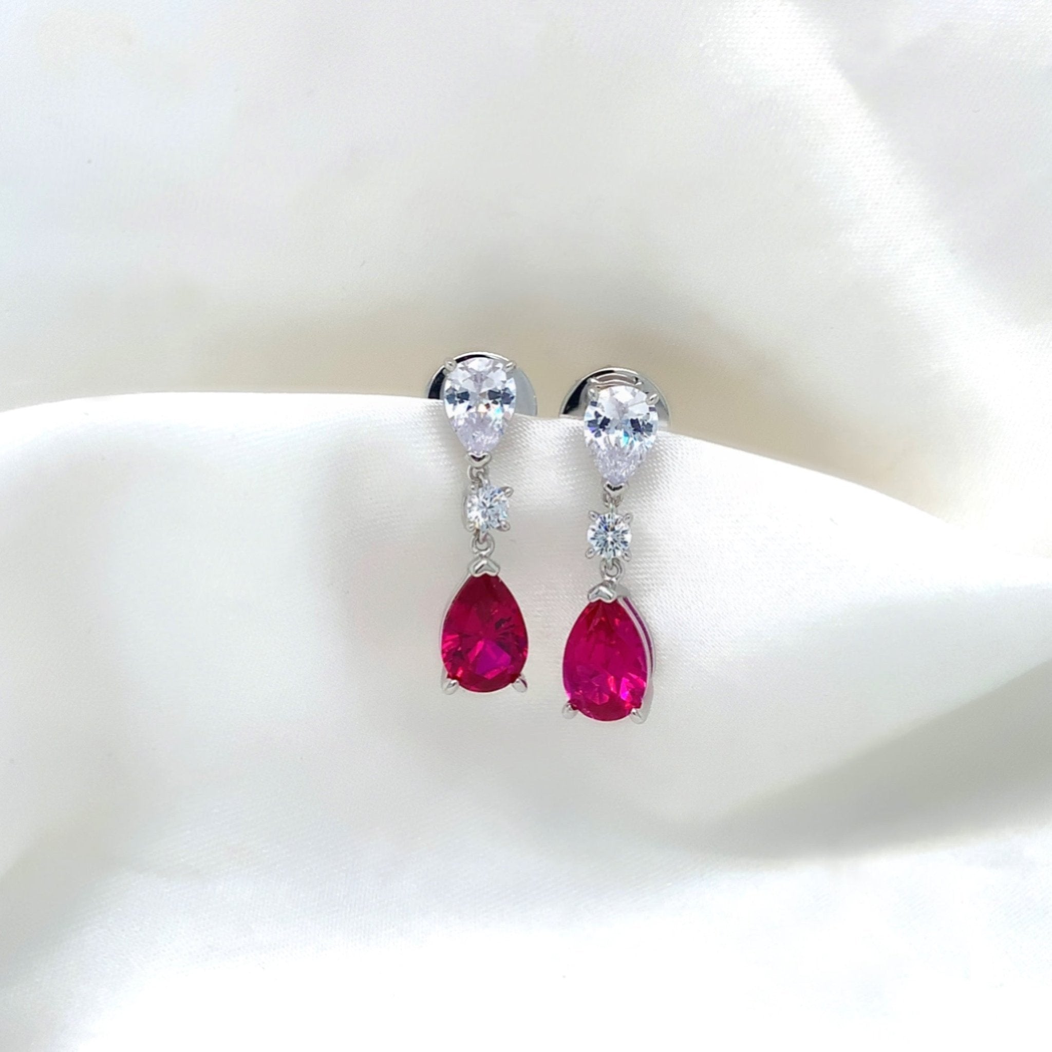 "Cecily" - Platinum-Plated Earring - Ebony Jewellery Chichester - Bespoke by Ebony