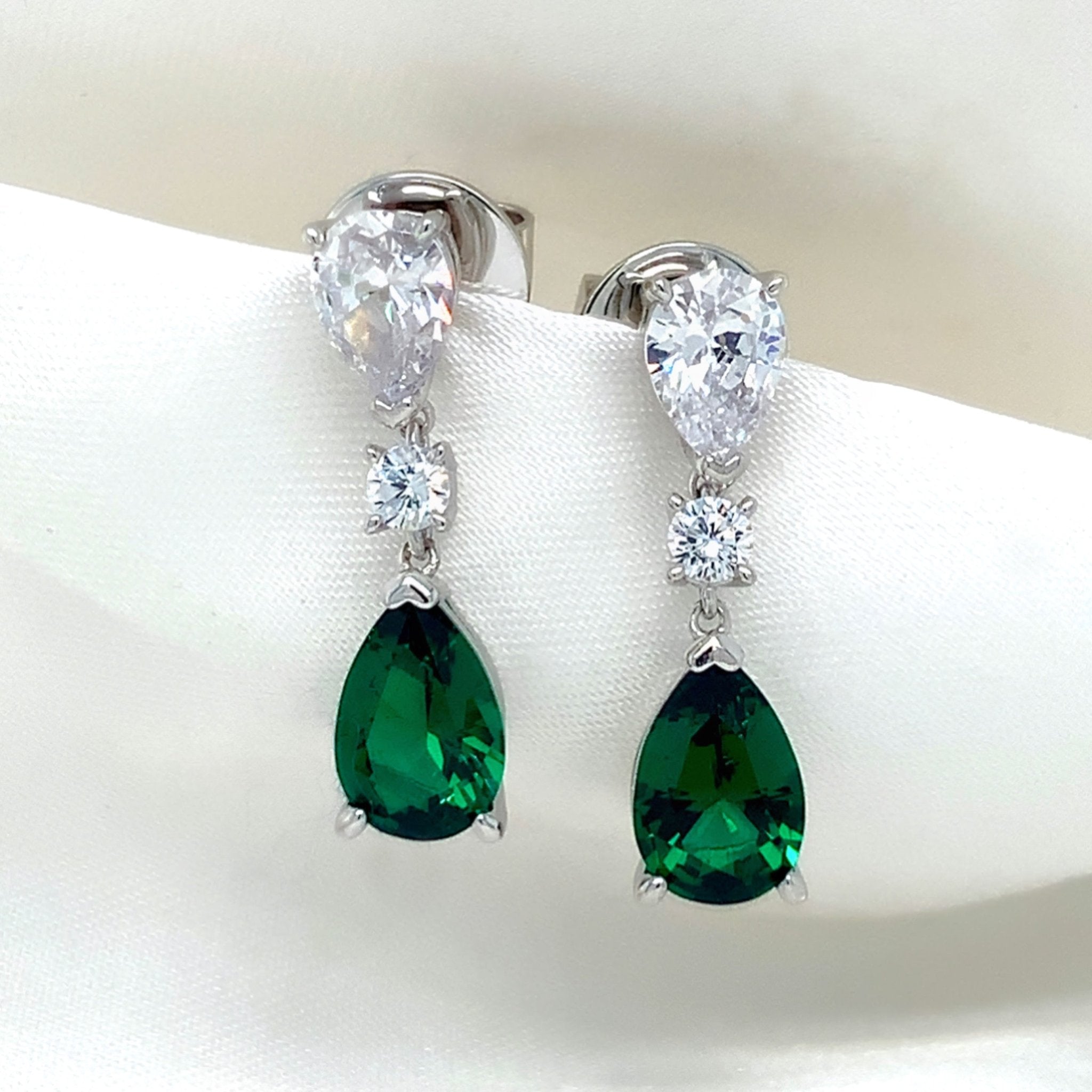 "Cecily" - Platinum-Plated Earring - Ebony Jewellery Chichester - Bespoke by Ebony