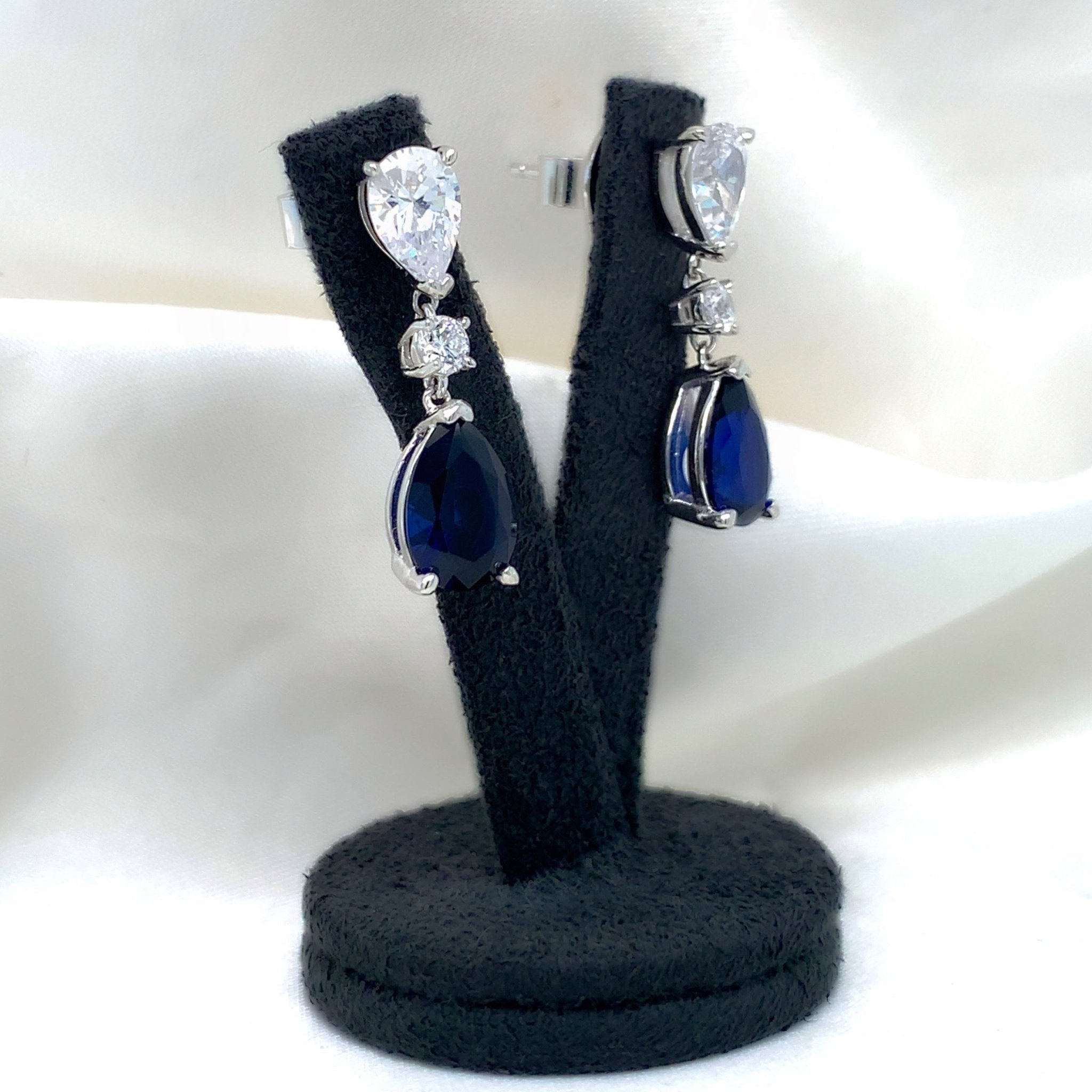 "Cecily" - Platinum-Plated Earring - Ebony Jewellery Chichester - Bespoke by Ebony