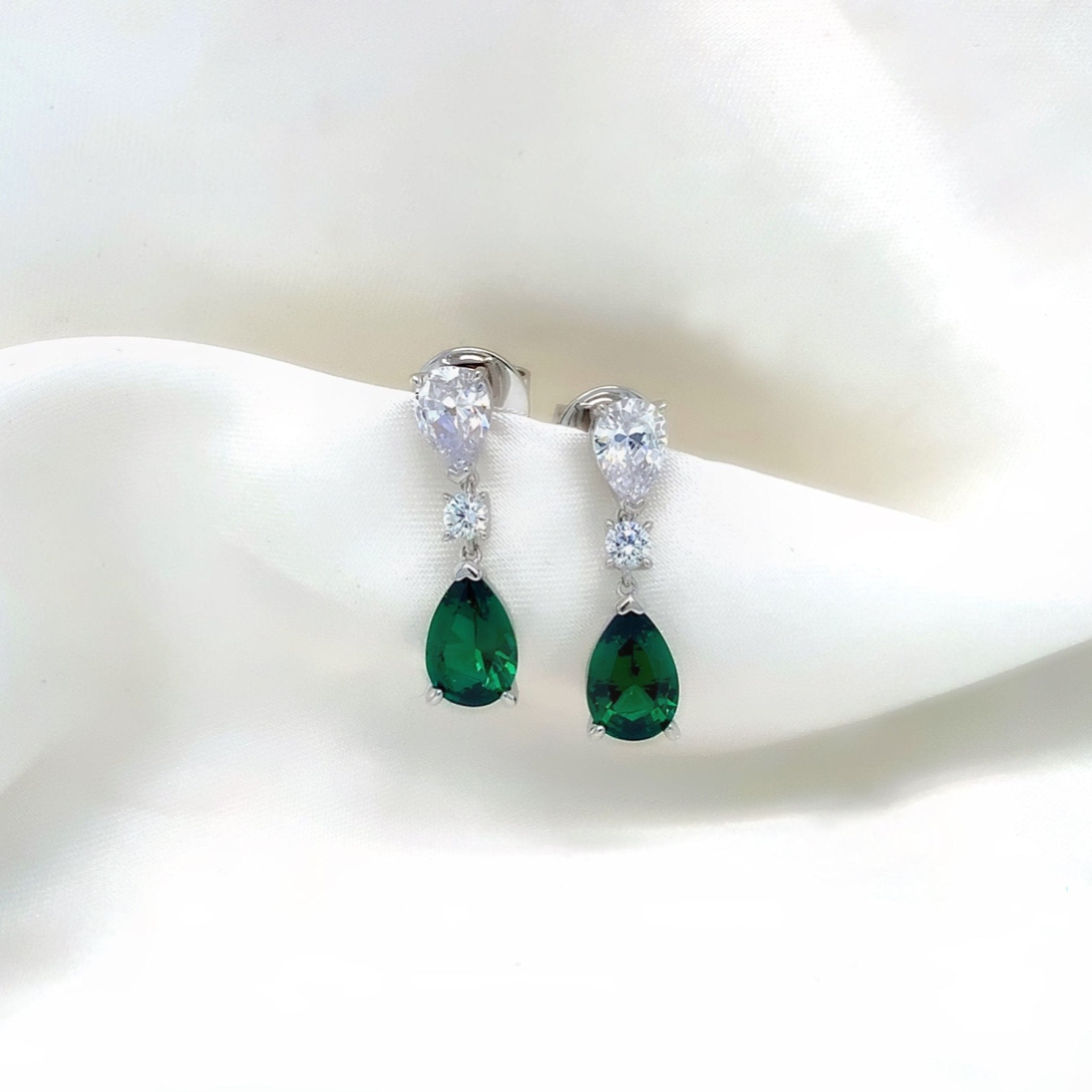 "Cecily" - Platinum-Plated Earring - Ebony Jewellery Chichester - Bespoke by Ebony