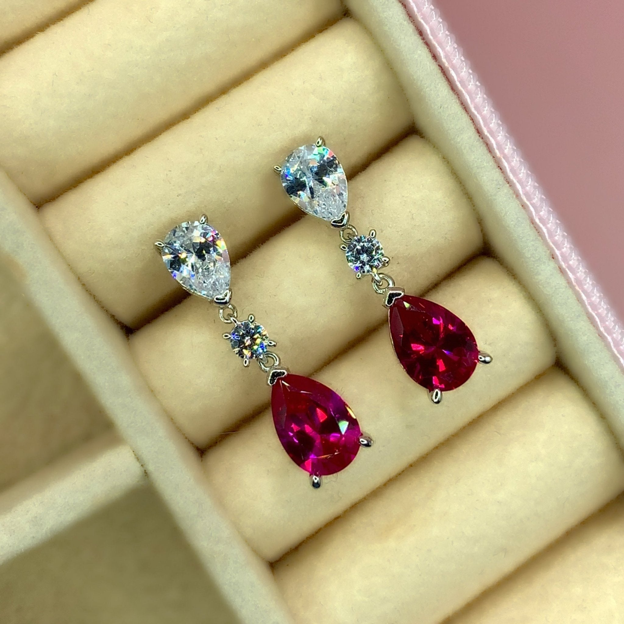 "Cecily" - Platinum-Plated Earring - Ebony Jewellery Chichester - Bespoke by Ebony