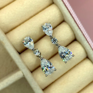 "Cecily" - Platinum-Plated Earring - Ebony Jewellery Chichester - Bespoke by Ebony