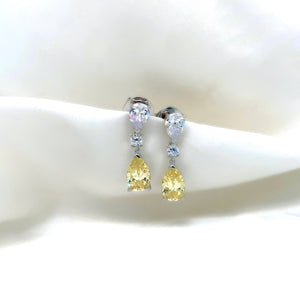 "Cecily" - Platinum-Plated Earring - Ebony Jewellery Chichester - Bespoke by Ebony