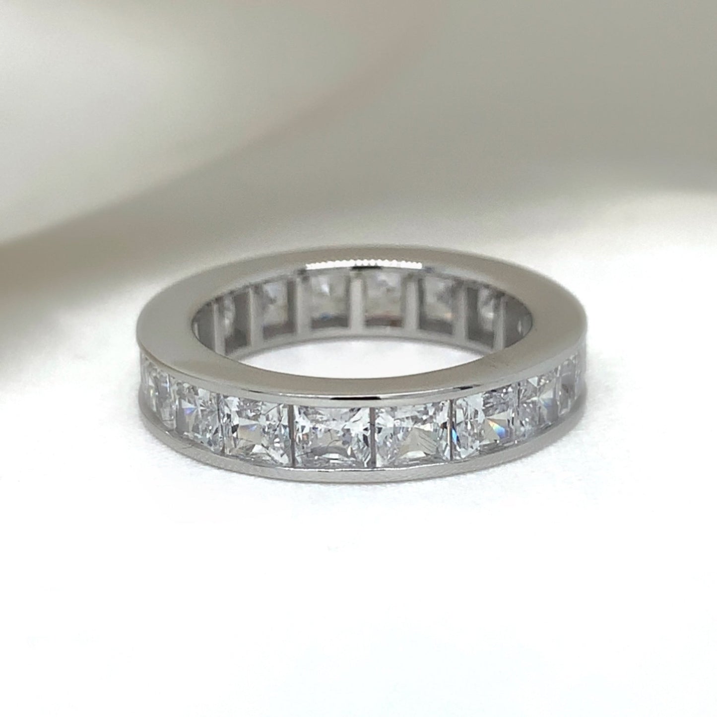 Chelsea - Platinum-Plated Ring - Ebony Jewellery