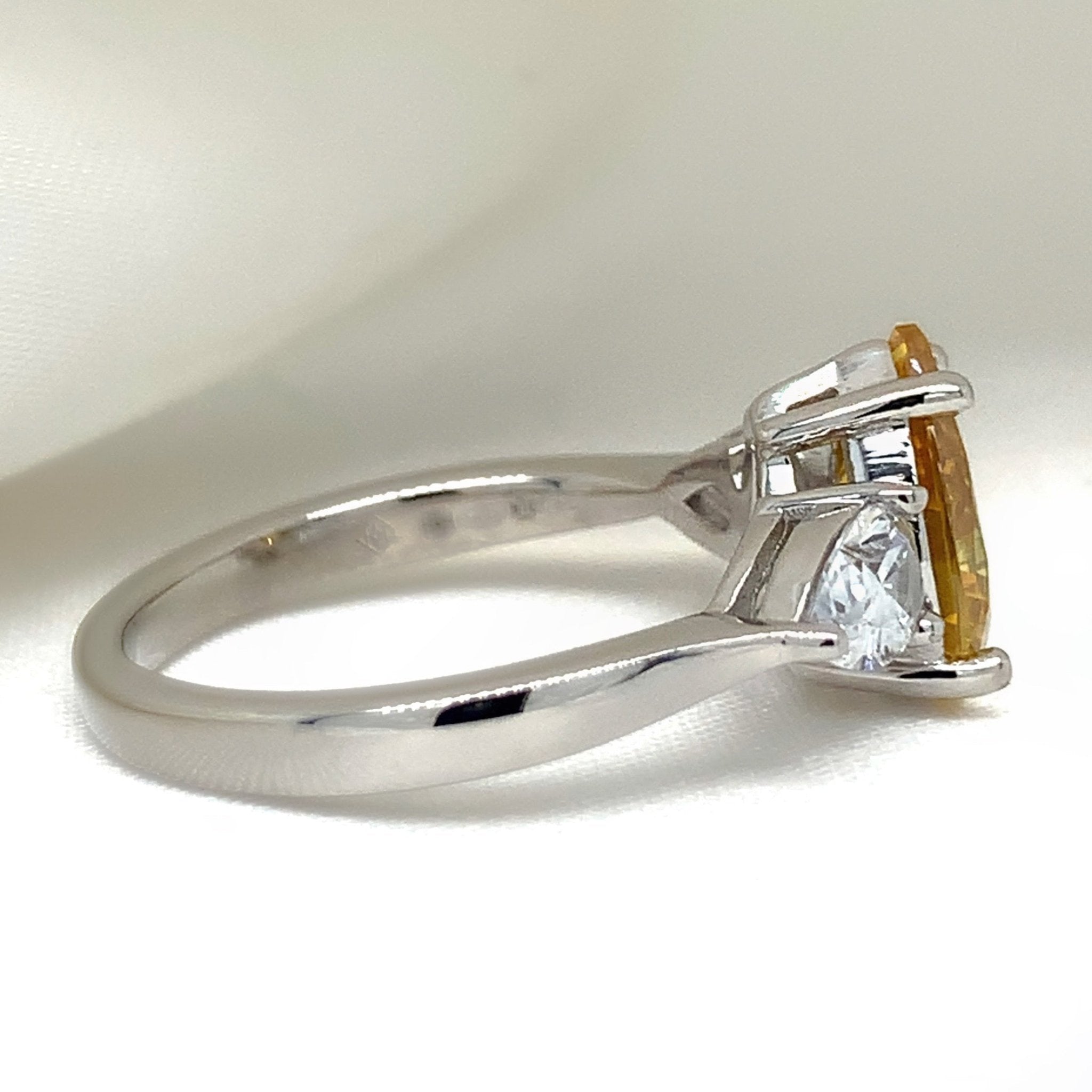 "Clementine" - Platinum-Plated Ring - Ebony Jewellery Chichester - Bespoke by Ebony