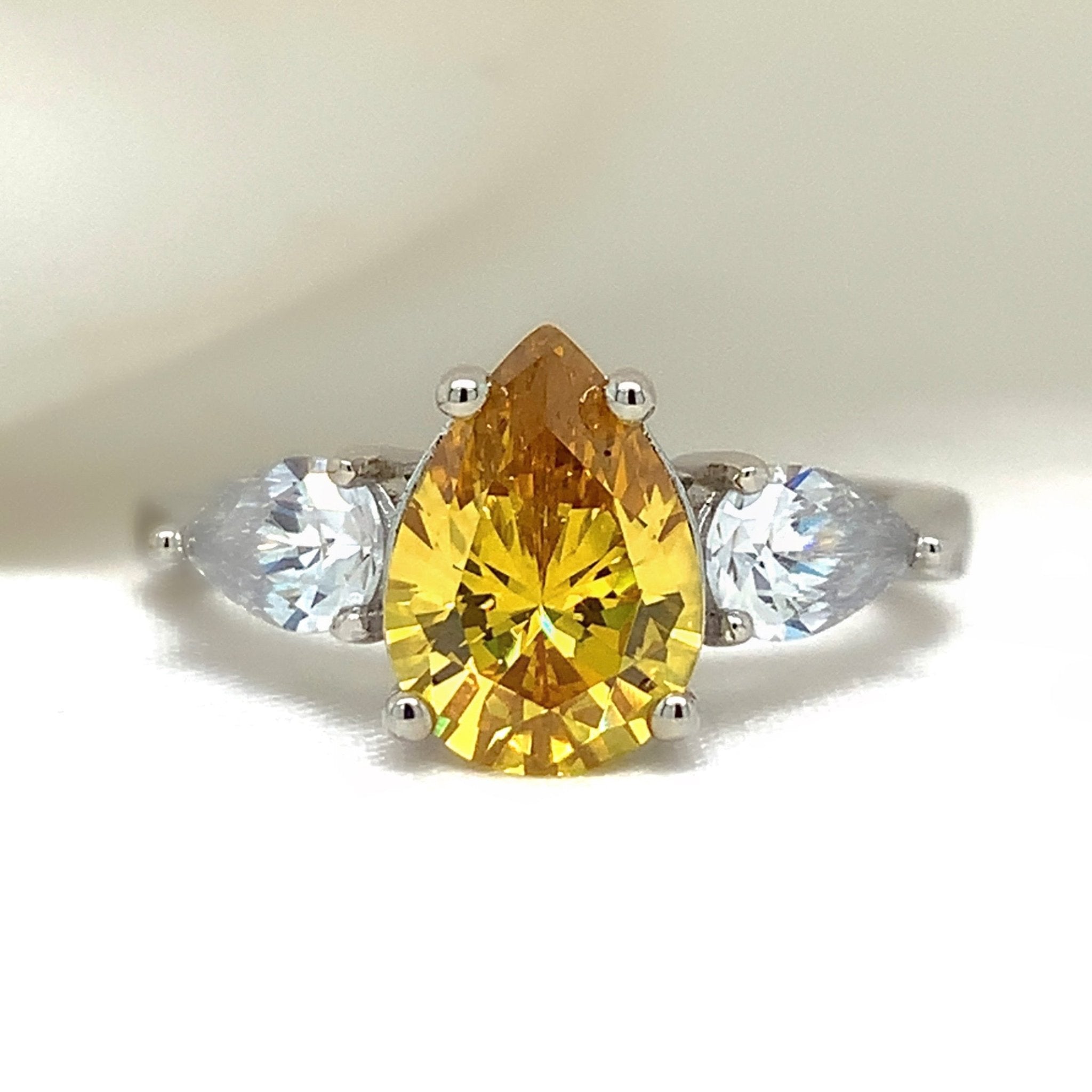 Clementine - Platinum-Plated Ring | Ebony Jewellery Chichester