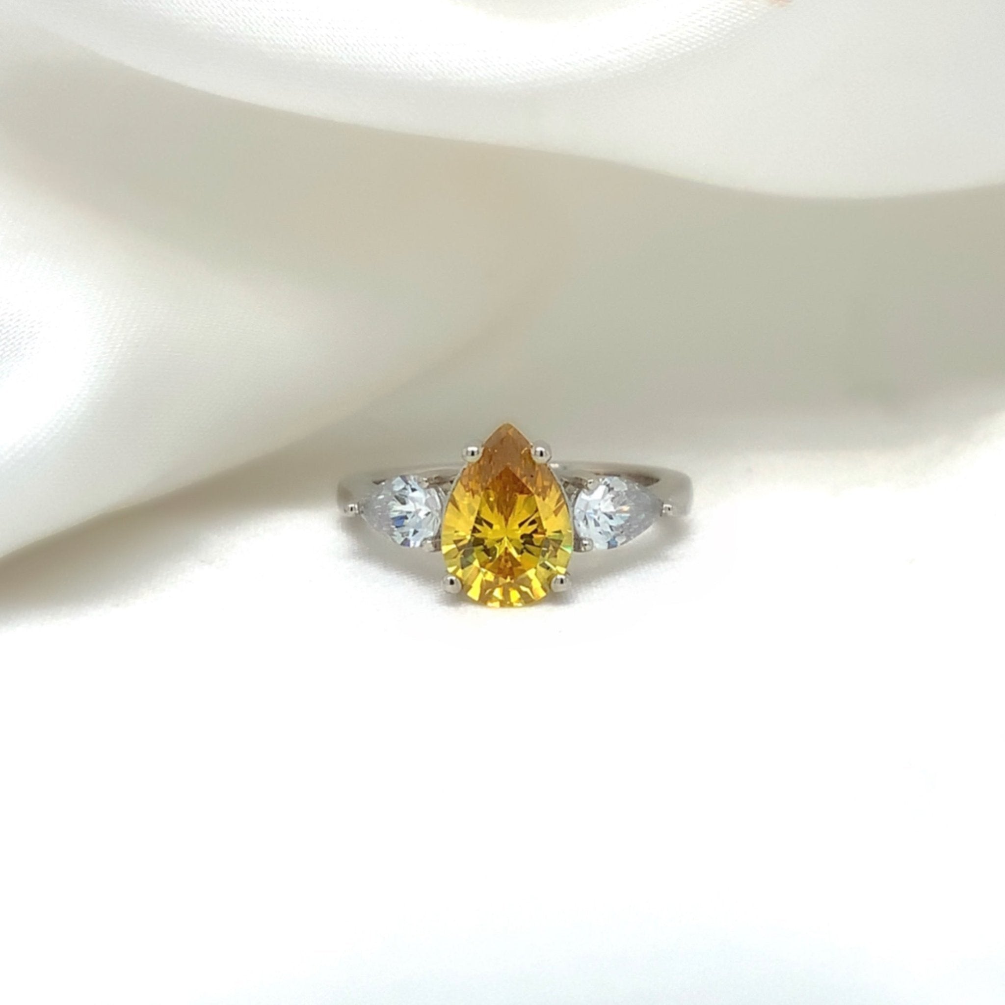 "Clementine" - Platinum-Plated Ring - Ebony Jewellery Chichester - Bespoke by Ebony