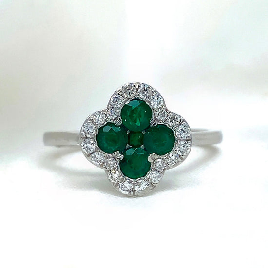 Clover - Gemstone Ring - Ebony Jewellery