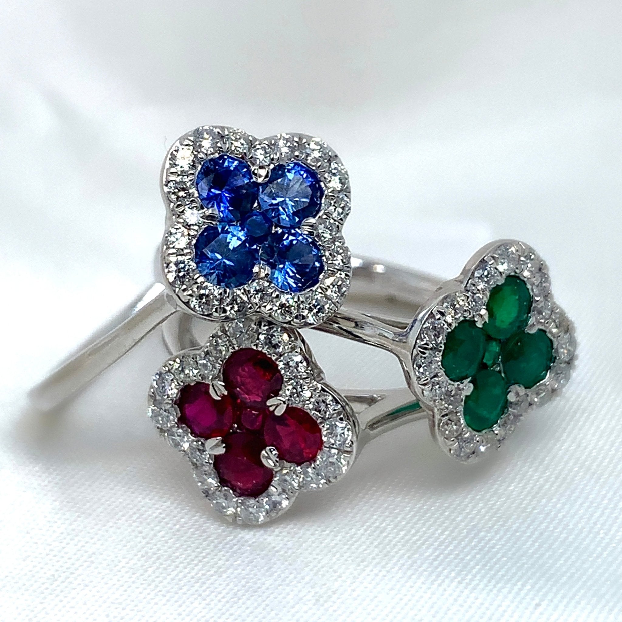"Clover" - Gemstone Ring - Ebony Jewellery Chichester - Bespoke by Ebony