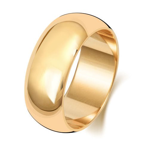 D Shape - Wedding Band - Ebony Jewellery