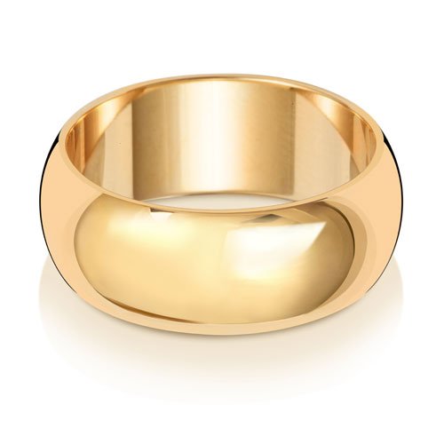 D Shape - Wedding Band - Ebony Jewellery