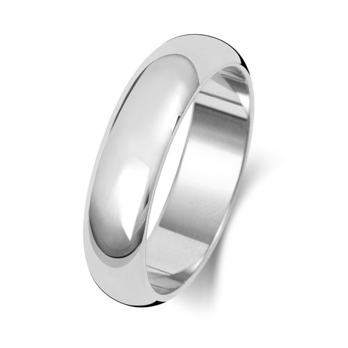 D Shape - Wedding Band - Ebony Jewellery