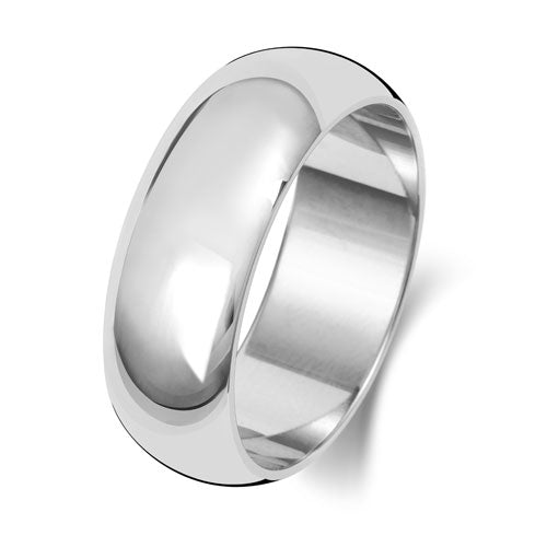 D Shape - Wedding Band - Ebony Jewellery
