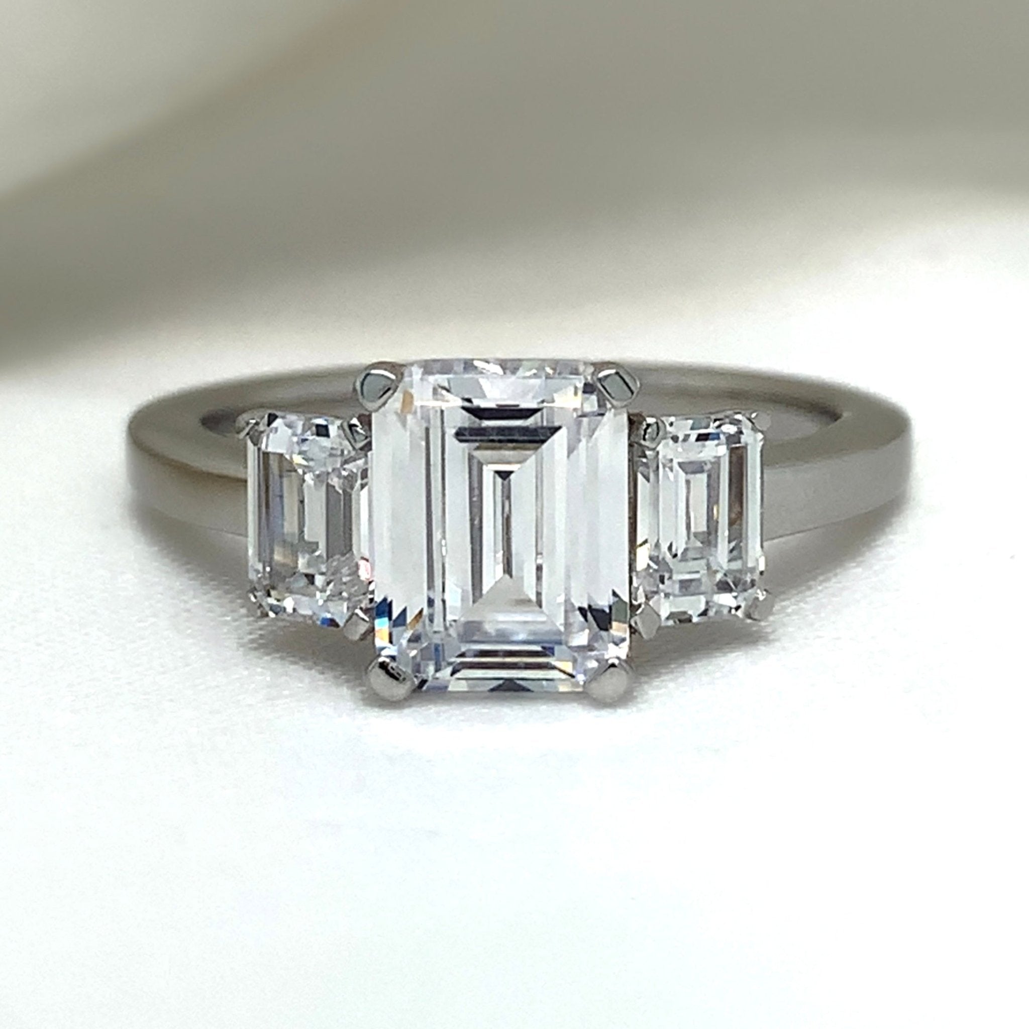 "Davina" - Platinum-Plated Ring - Ebony Jewellery Chichester - Bespoke by Ebony