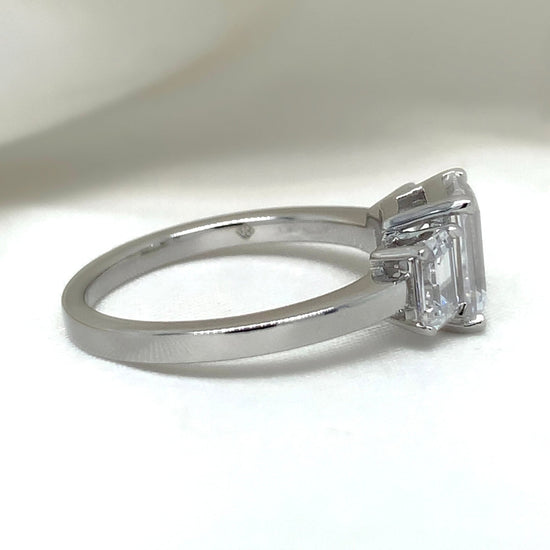 Davina - Platinum-Plated Ring - Ebony Jewellery