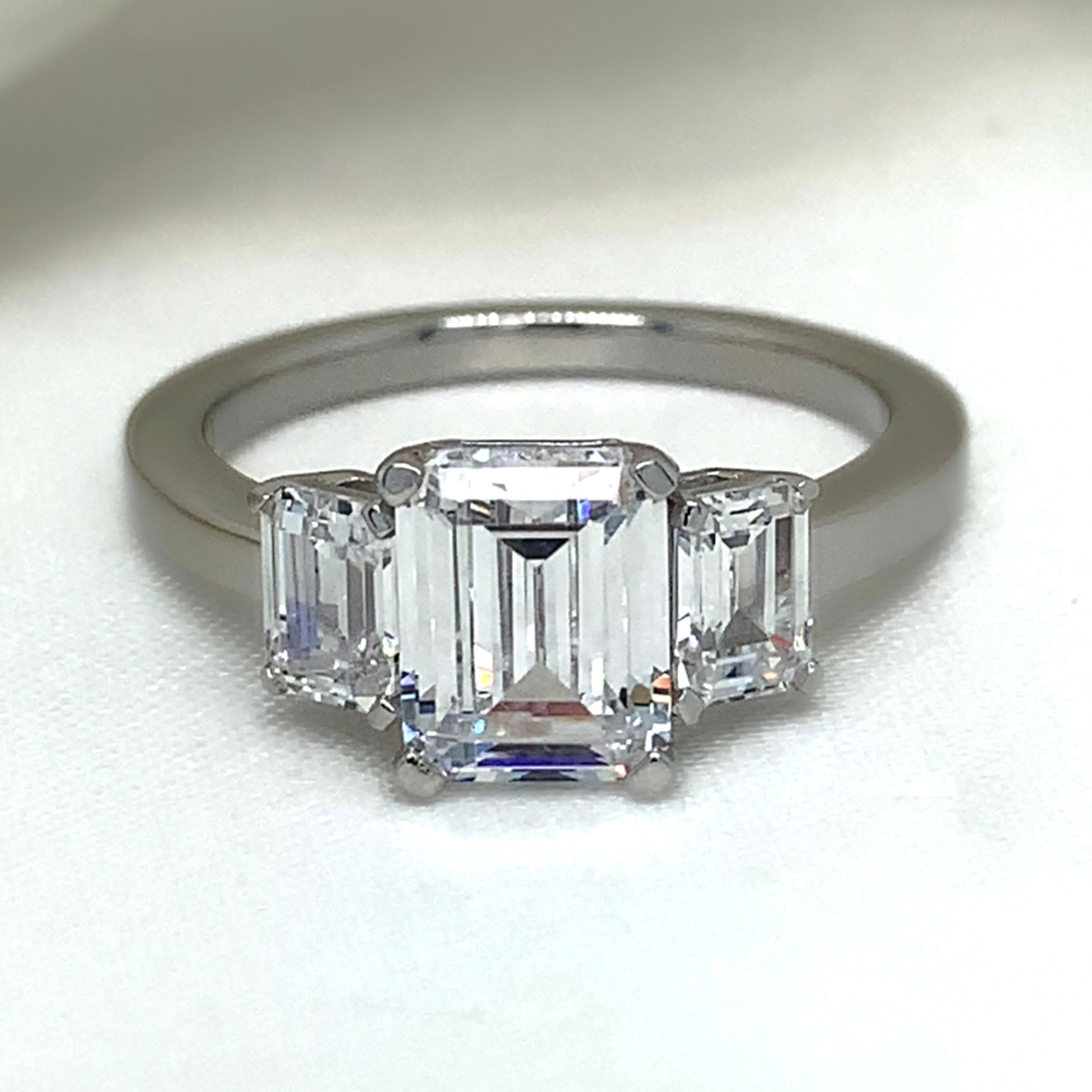 "Davina" - Platinum-Plated Ring - Ebony Jewellery Chichester - Bespoke by Ebony