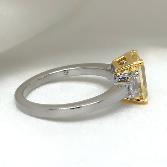 Erin - Platinum-Plated Ring - Ebony Jewellery