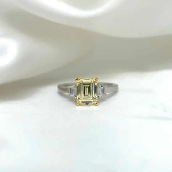 Erin - Platinum-Plated Ring - Ebony Jewellery