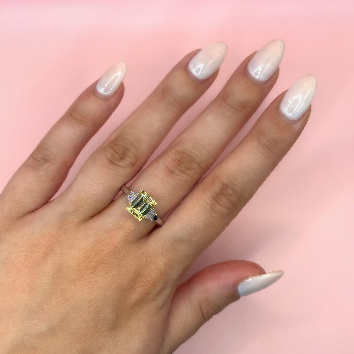 Erin - Platinum-Plated Ring - Ebony Jewellery